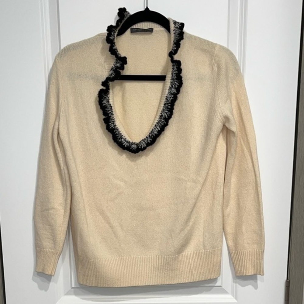 Alexander Mcqueen Women’s Cashmere Pullover Sweater Knit England Medium